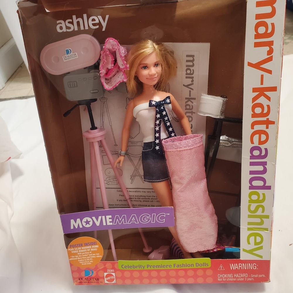 Mattel Mary-Kate and Ashley Movie Magic Ashley Doll 2001 Vintage Y2K 29365